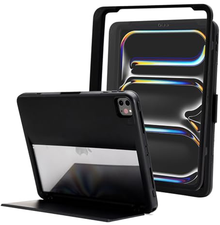 ZAGG Denali - Funda para iPad Pro de 11 pulgadas, ultraduradera, respetuosa con el medio ambiente, resistente a caídas con protector de pantalla a presión y soporte de ángulo infinito, compatible con