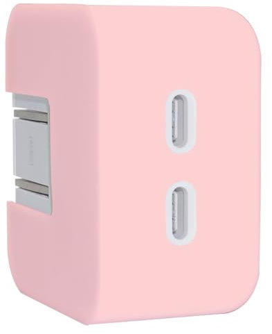 LCMOCICO - 35W Dual USB-C Port Soft Silicone Case for MacBook Air 13.6 15 inch M3 M2 Chip 2024 2023, 35W Dual USB-C Port Power Adapter Protective Case