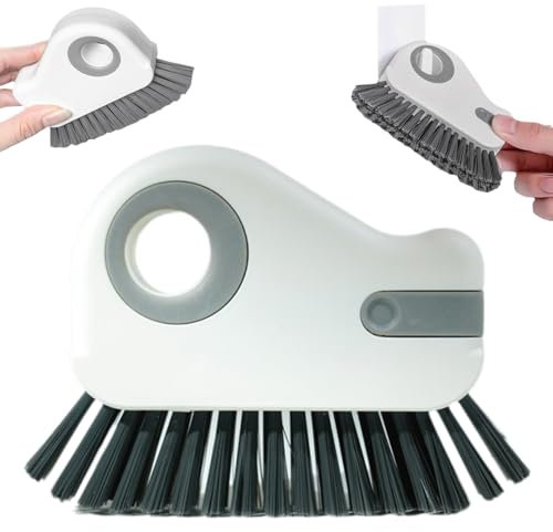 2 in 1 Groove Cleaning Brush Window Track Cleaning Tools, 2024 Neuestes 3 Stück Fensterrillen Reinigungswerkzeug, Multifunktions Fenster Reinigungsbürste für Fenster Türfugen (Grau)