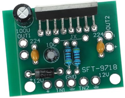 VILLFUL Verstärkerplatine 12v Dc 2.0 Stereo 15w 15w für Selbstgemacht Lötset Rauscharmer Leistungsverstärker Flexible Anschlüsse