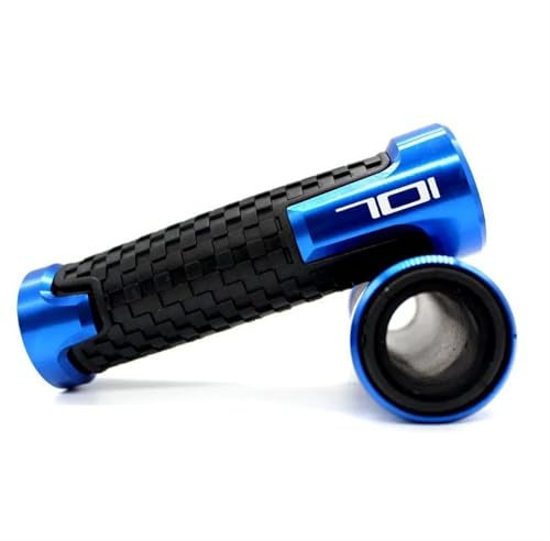 HUISI Fit for Husqvarna 701 Supermoto & Enduro Motorcycle 7/8'' 22mm Motorcycle Handlebar Hand Grips Handle Bar End Cap(Blue)