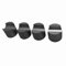 Plyisty Power Speaker Cable Riser, Multifunctional Small HiFi Cable Clamp Wire Bracket Aluminum Alloy 4pcs for Home (Black)