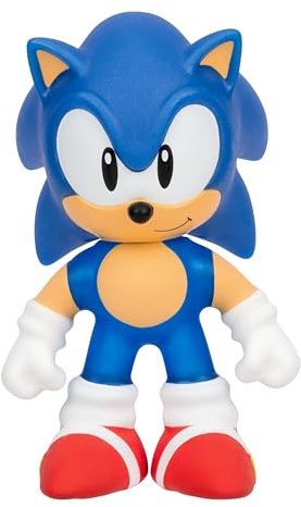 Heroes of GOO JIT Zu Sonic The Hedgehog - Chaos Emerald Sonic Stretchy Hero, Squeeze Sonics Body to Reveal The Chaos Emerald Within His GOO, Grab Him by His Gliedmaßen and Stretch Out His Arms and