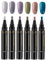 Polishey Nail Polish Pens, 6PCS Nail Varnish Pens 3 In 1 Gel Nail Polish Pen Set, One Step DIY LED Nail Varnish Pens, Nail Polishs Pens for Home and Professional Manicure (6Colors C)