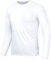 AMZSPORT Herren UV Shirt Rashguard UPF 50 Langarmshirt Sonnenschutz Atmungsaktiv Schnelltrocknend Schutz Shirt für Angeln, Surfen, Wandern, Radfahren Weiß L