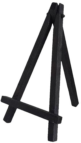 Lurrose Mini-Staffelei maltafel für staffelei kinderstaffelei Tischstaffeleien zur Präsentation kleine Staffelei aus Holz Tisch-Display-Staffelei hölzern Black