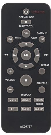 AXD7737 Mando a Distancia de Repuesto Aptos para Pioneer CD Receiver System,Modelos compatibles:AXD7737 X-EM22 X-EM12 X-EM21 XEM21 XEM22 XEM12