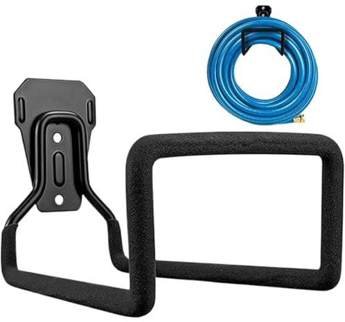 Gartenschlauchhalter, Wandmontage, Schlauchhalter, stabiler Schlauchhalter aus Eisen mit Schrauben, hält mehrere Schläuche zur Wasserspeicherung, Rohr, Schlauchhalter, Rohraufhänger, Schlauchhalter, S
