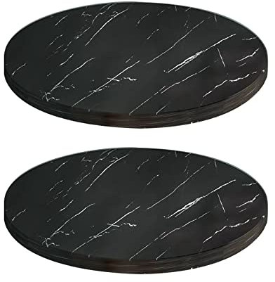 Piastra Girevole 2 Pezzi, Base per Monitor, Vassoio di Servizio con Cuscinetti in Acciaio, Supporto Girevole, schermi Piatti, TV, Piante in Vaso