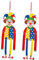 JOINPAYA 2-teilige Karnevalsparty-Dekorationen Mit Clown-Zirkus-Thema Geburtstagsdekorationen Hängende Clown-Puppen Aus Papier Für Die Lustige Karnevalsdekorationen Für Jungen Und Mädchen