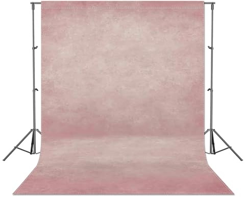 Luminora 5x7ft Fabric Pink Abstract Thick Photography Backdrop