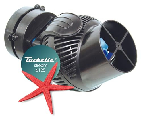 TUNZE Turbelle Stream 6125 I Bomba de flujo con potencia de 12.000 l/h I Bomba de hélice con soporte magnético y abrazadera silenciosa hasta 15 mm de grosor de cristal I Bomba de agua para acuarios