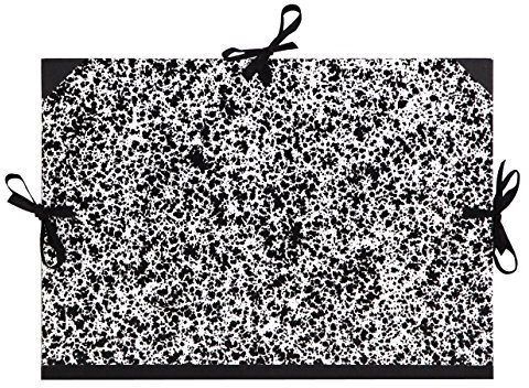 Clairefontaine 33402C - Zeichenmappe / Transportmappe Annonay mit Bändern ohne Klappen Rücken 30mm, innen: 73x103cm, außen: 75x105cm, robust und sicher, Weiß, 1 Stück