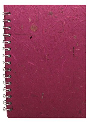 Pink Pig A5 Portrait Sketchbook | White Cartridge, 35 Leaves | Berry