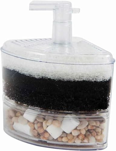 Aquapapa Filtro angolare Filtro per Acquario Interno per Acquario con Media Xy-2008