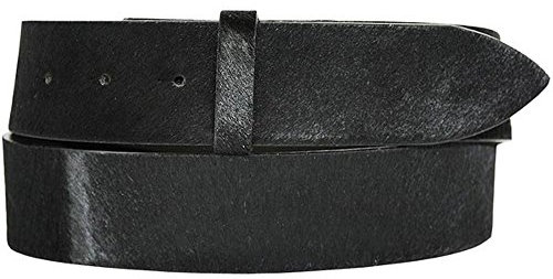 Post & Co Gürtelband Fell (Leder) Black, Breite 4 cm, 85 cm