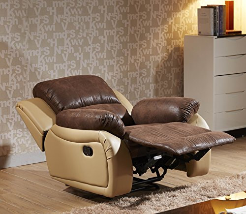 Microfaser Relax-Sofa Mikrofaser Relaxsessel Fernsehsessel 5129-1-PU-639