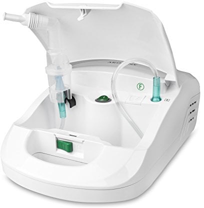 Medisana IN 550 Pro Inhalator, mit extra langem Schlauch (2m), geräuscharm (55dB), feinste Verneblung