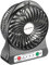 PEARL Akku Tischventilator: 2in1 Akku-Tisch-Ventilator mit LED-Leuchte, 1.300 mAh (Mini Ventilator, Mini Tischventilator, Leuchten)
