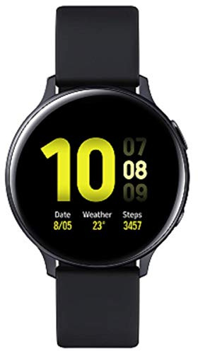Samsung Galaxy Watch Active2 Explorer Edition, Fitnesstracker aus Aluminium, großes Display, ausdauernder Akku, wassergeschützt, 44 mm, inklusive 2x araree , Schwarz