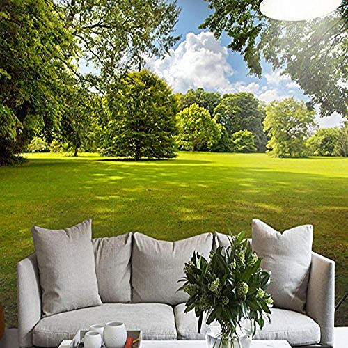 Grüner Baum Rasen Sonne Pflanze Serie Anpassen 4D Wallpaper TV Hintergrund Wanddekoration Kunst Hd Print Poster Bil wandpapier fototapete 3d effekt tapete tapeten Wohnzimmer Schlafzimmer-350cm×256cm