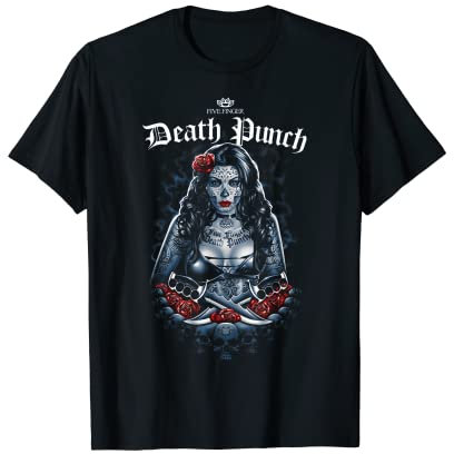 Five Finger Death Punch - Dama De Los Muertas T-Shirt, Unisex, Schwarz, S