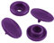 50 Druckknöpfe rund Snaps Druckknopf Snap Button Knöpfe Farb- Größenwahl, Größe:12mm, Farbe:dunkelviolett