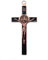 CENPEK Crucifix Jesus Christ Cross Statue Figurine For Car Home Chapel Decor - Ancient Red Copper