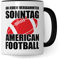 An Jedem Verdammten Sonntag Tasse Football | Kaffeetasse American Football Geschenke für Männer Frauen | Football Deko Fan Kaffee-Becher für Footballmannschaft Footballverein