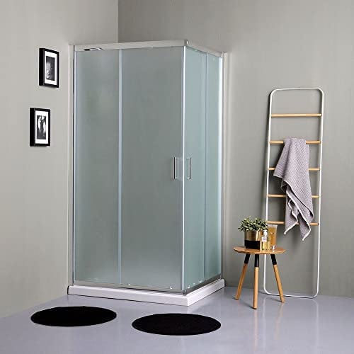 Box doccia rettangolo 120x70 cm satinato, profili in alluminio e apertura scorrevole | Giada