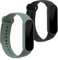 kwmobile Pulsera compatible con Xiaomi Mi Smart Band 6 / Mi Band 6 / Band 5 correa - 2x Correas de silicona flexible - Tamaño ajustable