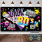 Favengo 80er Jahre Party Dekorationen 80er Jahre Deko 80er Jahre Party Deko 80er Party Banner Deko für 80er Jahre Party für Fotografie Hintergrund 80er Jahre Party Supplies 185 * 110cm