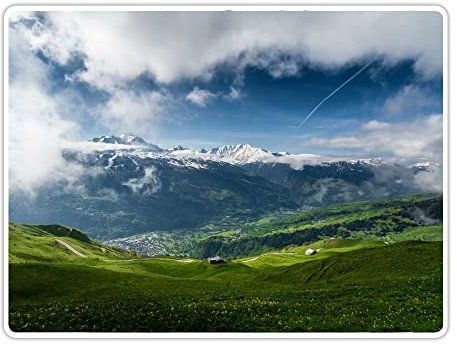 Vero Home 14265 Tischset 6-teilig | Motiv Reisen Alpen | Kratzfest abschwischbar | Maße: 39 x 29 cm