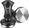 Kaffee Tamper mit Base Ripple 58.3mm, Edelstahl Espresso Tamper mit 20lb/30lbs-Ersatzfedern, Barista Stempel Kaffeepresse für 58mm Bodenloser Siebträger
