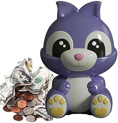 Gesuter Häschen-Kaninchen-Spardose - Kreative Osterhasen-Spardose mit Lichtern - Kreative Münzbox Spardose Spielzeug Ostern Weihnachten Geburtstagsgeschenk für Jungen Mädchen