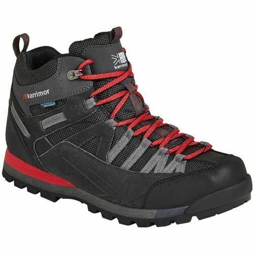 Karrimor Mens Premium Spike Mid 3 Waterproof Walking Boots Black/Red 13