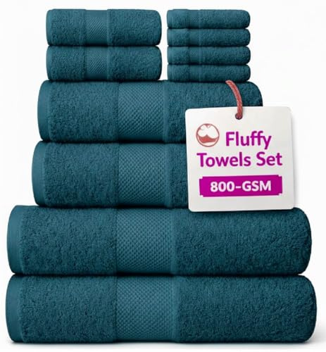 EDB Premium Super Jumbo Extra Large Bath Sheet 100% Egyptian Cotton 800-GSM Soft Towels Highly Absorbent Face Cloth, Hand Towel, Bath Towel Hotel, Gym Quality (1X Bath Towel, Blue Lagoon)