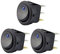 Orton 3 pezzi 12 V 20 A Interruttore a bilanciere LED a luce blu SPST Controllo On-Off per imbarcazioni auto All-Terreno VR e tutto utilizza un alimentatore da 12 Volt