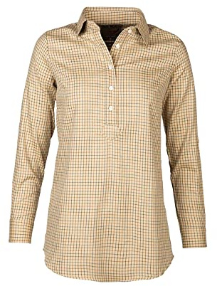 Rydale Ladies Country Shirt Womens Long Sleeve Check Shirts Overhead Blouse