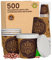500 Bicchierini in Carta per caffè 65ml ASPORTO PubCUP con COPERCHIO in carta Bicchieri Ecologici Biodegradabili Monouso Piccoli Asporto Bevande Calde + 500 coperchi
