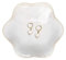 Binoster Plateau à bijoux en céramique, plateau à bijoux en feuille, support à bijoux, petit porte-bague, plateau à bijoux, plateau fourre-tout pour table d'entrée, décoration de chambre