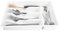 KADAX Organisateur de tiroir pour couverts, système de rangement pour tiroir, organisateur robuste pour tiroirs, séparateur de tiroir fonctionnel, range-couverts (blanc)