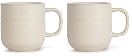 Sagaform Tasse 2er-Set - Farbwahl Beige, Knochenweiß