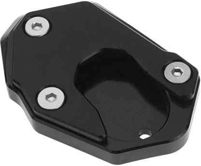 ECSiNG Motorrad-Aluminium-Fuß-Seitenverlängerungspad, rutschfester Seitenständer-Vergrößerungsplatte, kompatibel mit Kawasaki Z900 Z650 2017–2021 Z1000 SX 2010–2020 ZX6R ZX10R ER6N ER6F, Schwarz