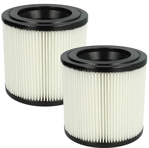 vhbw Lot de 2x filtres à cartouche compatible avec Kärcher NT 22/1 AP BP L Pack, NT 22/1 AP, NT 22/1 Ap L aspirateur - Filtre plissé
