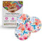 Diasticker® | Overpatch Fixierpflaster (5 Stück, Spring Flowers) - Freestyle Libre 3, Dexcom G7, Katheter | Wasserfest - Atmungsaktiv - Starker Halt | Sensor-Patch, Fixierung, Tape, Pflaster