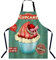 BGBDEIA Vintage-Cupcake-Schürze für Damen und Herren, verstellbare Schürze, Kochschürze für Zuhause, Küche, Backen, Gartenarbeit, Grillen, Kaffeehaus, Restaurant, Vintage-Cupcake, 27 X 31 Inch