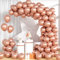 Unisun Palloncini Oro Rosa Metallo, 100Pezzi 10Pollici Oro Rosa Palloncino Donne Ragazza Compleanno Proposta Matrimonio Anniversario Laurea Pensionamento Valentino Fidanzamento Addio Nubilato Decora