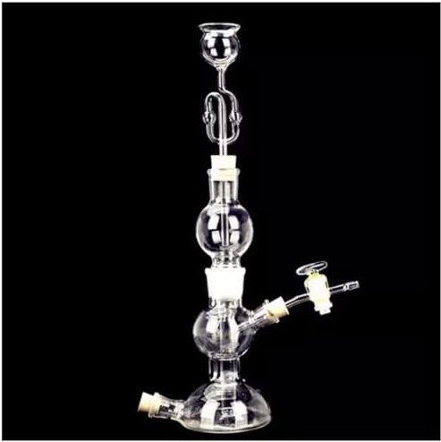 Kipp Generatore di Gas Idrogeno Apparecchio di Kipp Laboratorio di Chimica Organica Glassware (125ml(Standard version))