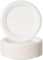 BEST PRODUCTS 400 Platos Caña de Azúcar Desechables Ecológicos Biodegradables Compostables y Reciclables Para Fiestas Cumpleaños Comuniones Redondos Llanos Ø 22 cm